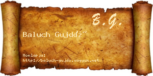 Baluch Gujdó névjegykártya